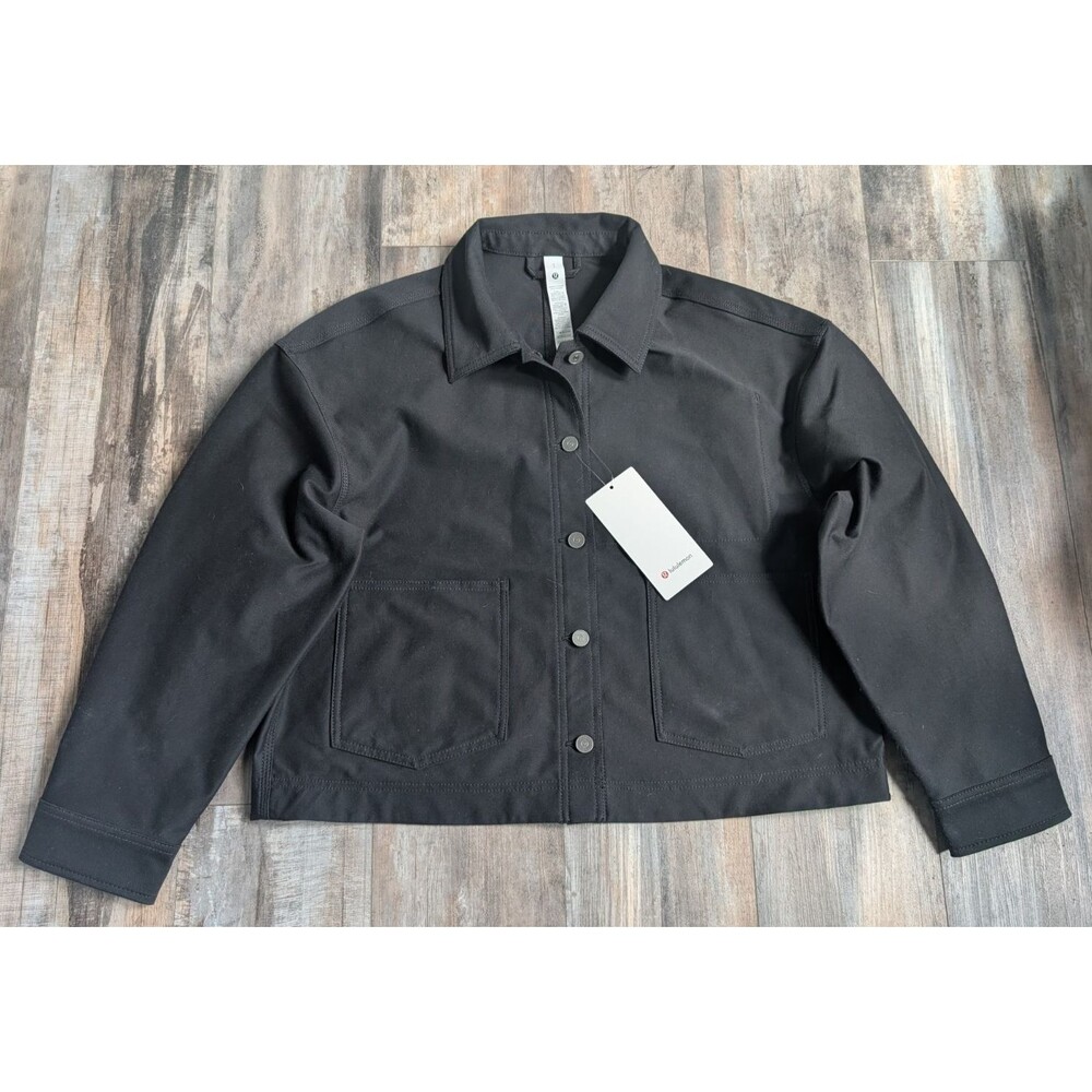 NWT Lululemon EasyFive Jacket Black Women's Size Large LW3KMSS NEW StreetWear